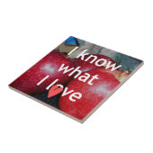 「愛するものを知っている」 - Appleをテーマにしたデザイン タイル (側面)