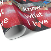 「愛するものを知っている」 - Appleをテーマにしたデザイン ラッピングペーパー (ロールコーナー)