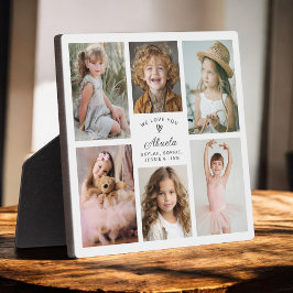 愛するアベル フォト コラージュ 記念品 フォトプラーク