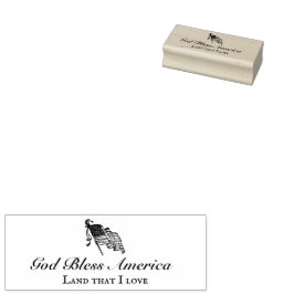 愛するアメリカの国を祝福 ラバースタンプ