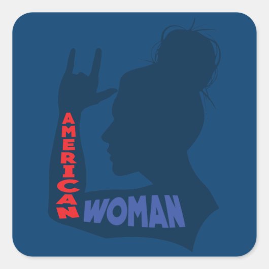 愛するアメリカ人女性 スクエアシール (正面)