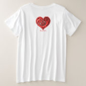 愛するエコー プラスサイズTシャツ (デザイン裏面)