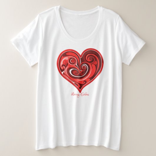 愛するエコー プラスサイズTシャツ (デザイン正面)