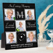 愛するエレガント記憶で5フォトコラージュ記念碑 フォトプラーク