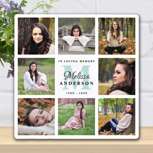 愛するエレガント記憶の中で8フォトコラージュ記念 フォトプラーク