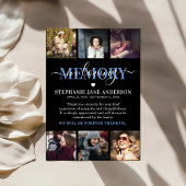 愛するエレガント記憶の写真コラージュ記念Th サンキューカード