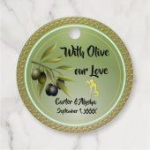 愛するオリーブパーソナライズされたで フェイバータグ (裏面)