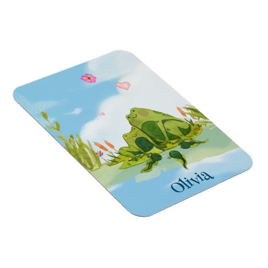 愛するカエルの家族 マグネット (右側)