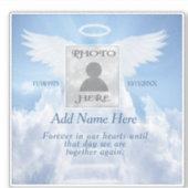 愛するカスタム記憶のメモリアルキーチェーンCl シール (正面)