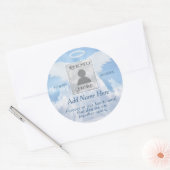 愛するカスタム記憶のメモリアルキーチェーンCl ラウンドシール (封筒)