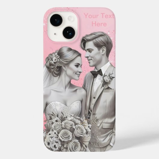 愛するカップルのたった今結婚しましたギフト Case-Mate iPhoneケース (裏面)