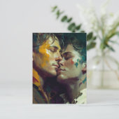 愛するカップルの芸術をAIが生み出した ポストカード (スタンド正面)