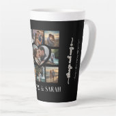 愛するカップルハート9枚 カフェラテマグ (右アングル)