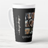 愛するカップルハート9枚 カフェラテマグ (左アングル)