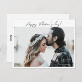 愛するカップル写真バレンタインデーのカード シーズンカード (正面/裏面)