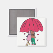 愛するカップル磁石 マグネット (正面/裏面)