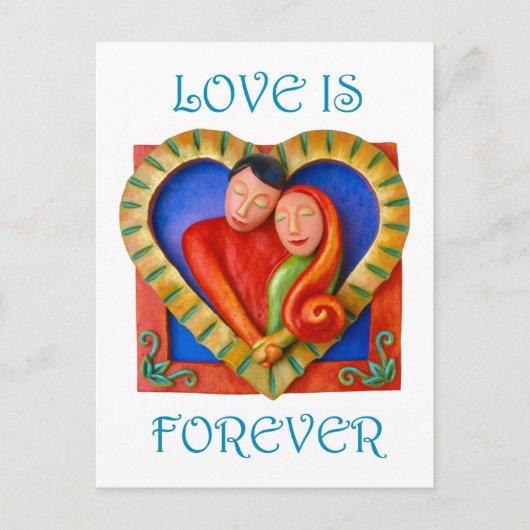 愛するカップル ポストカード (正面)