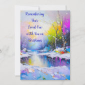 愛するクリスマスカードを思い出す 案内状 (正面)