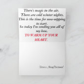 愛するクリスマスカード シーズンカード (内部)