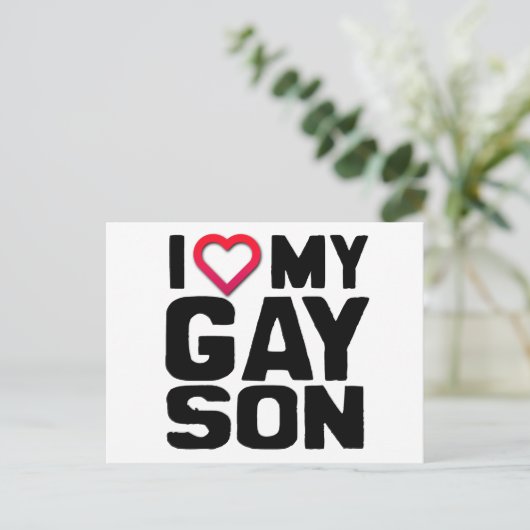 愛するゲイの息子 ポストカード (スタンド正面)