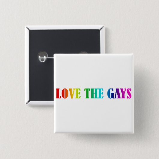 愛するゲイ 缶バッジ (正面&裏面)