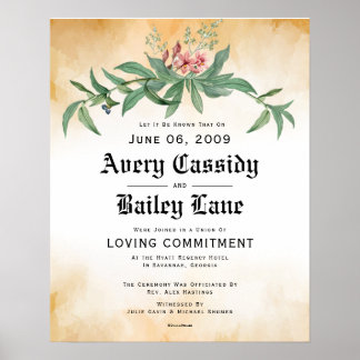 愛するコミットメント♥結婚の証明書 ポスター