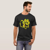 愛するコーギーの足ひまわりコスチューム Tシャツ (正面フル)