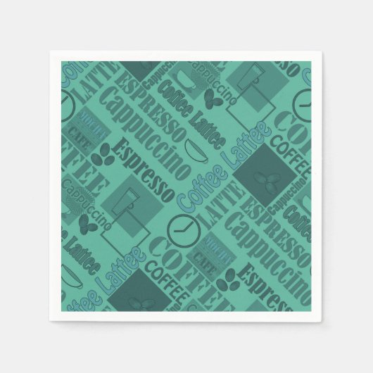 愛するコーヒー スタンダードカクテルナプキン (正面)