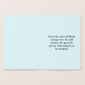 愛するゴールドフォイル29誕生日グリーティングカード 箔カード (内部)