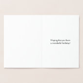 愛するゴールドフォイル89th誕生日グリーティングカード 箔カード (内部)