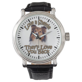 愛するシェットランド・ シープドッグ 腕時計