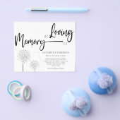 愛するシンプルメモリの予算悔やみや弔慰フライヤー チラシ (シングル)