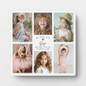 愛するジジの写真コラージュ記念品 フォトプラーク (正面)