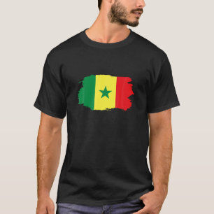 愛するセネガル国旗の愛国的なセネガルのスポーツ蘇 Tシャツ