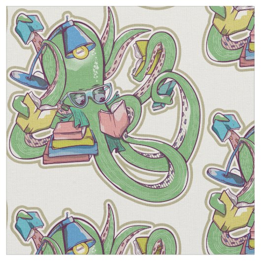 愛するタコ読 ファブリック (クローズアップ)