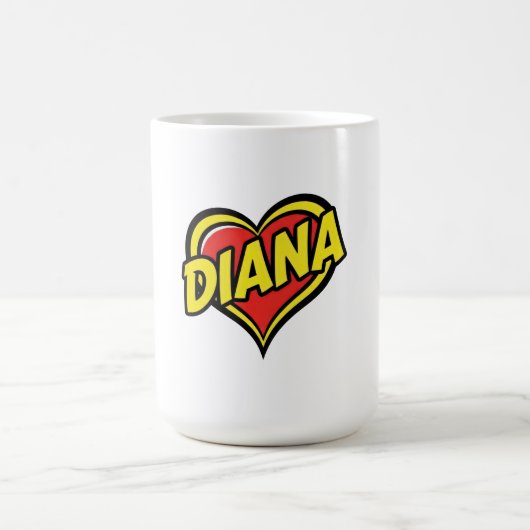 愛するダイアナ コーヒーマグカップ (中央)