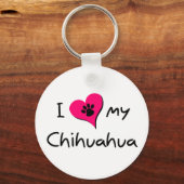 愛するチワワ キーホルダー (正面)