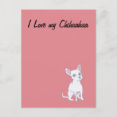 愛するチワワ ポストカード (正面)