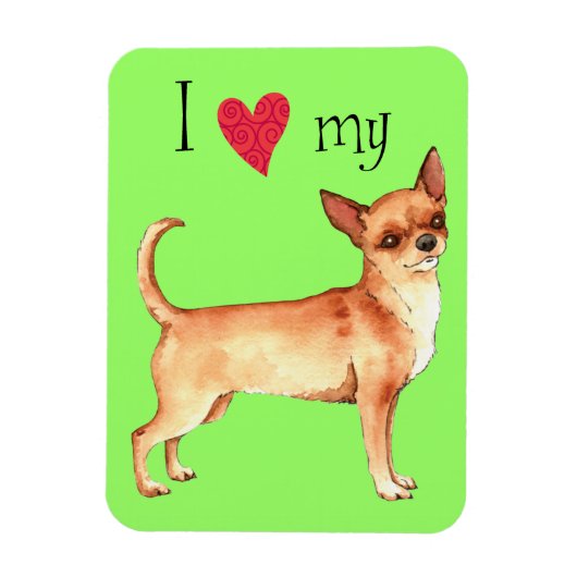 愛するチワワ マグネット (縦)