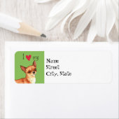 愛するチワワ ラベル (インサイチュ)