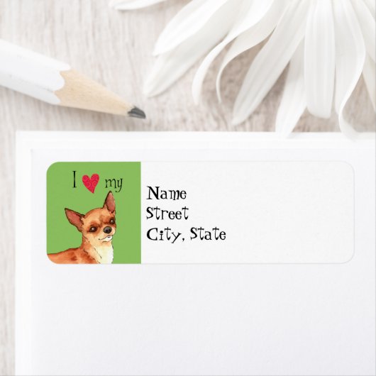 愛するチワワ ラベル (インサイチュ)