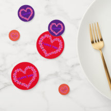 愛するテーブル紙吹雪