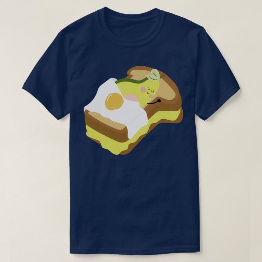 愛するトーストアボカドビーガン野菜の上のアボカド Tシャツ (デザイン正面)
