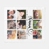 『愛するナナ孫の名前』 フリースブランケット (正面(横))