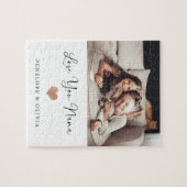 愛するナナ |あなたの写真とスクリプトとハート ジグソーパズル (横)