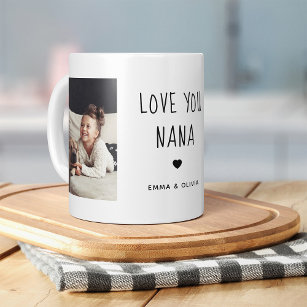 愛するナナ  写真手書き文字 コーヒーマグカップ