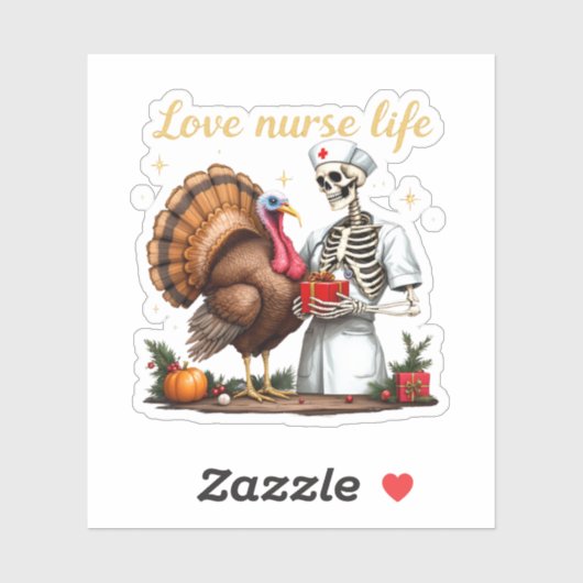 愛するナース祝の生活と看護への情熱 シール (シート)