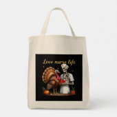 愛するナース祝の生活と看護への情熱 トートバッグ (裏面)