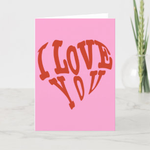 愛するハッピーバレンタインデー挨拶 カード