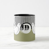 愛するハト結婚ブのマグカップ マグカップ (中央)